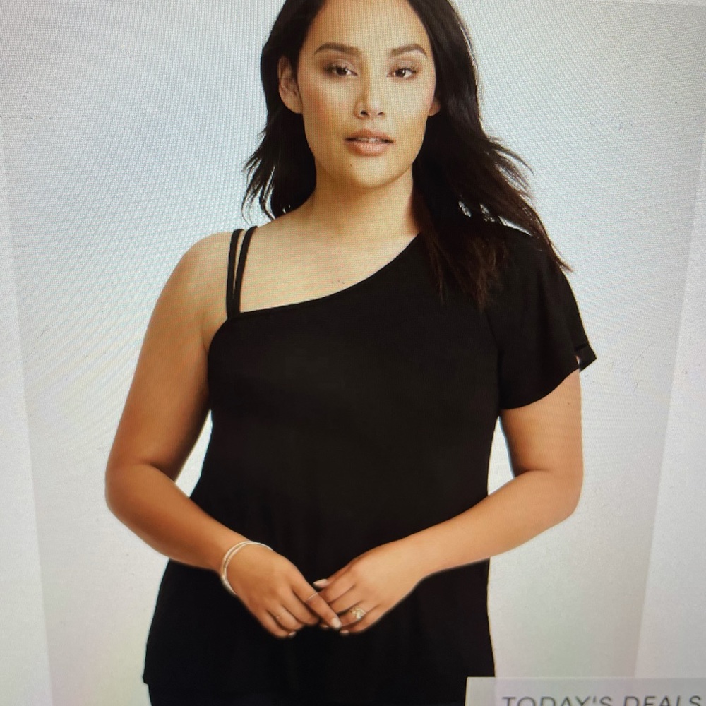 Torrid Soft Black Single Sleeve Top